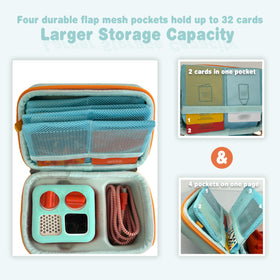 amiumuca Yoto Mini travel case with adjustable strap provides comfortable hands-free transport