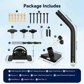 Amoner U Starlink Gen 3 pipe adapter kit ready for quick setup and secure mounting.