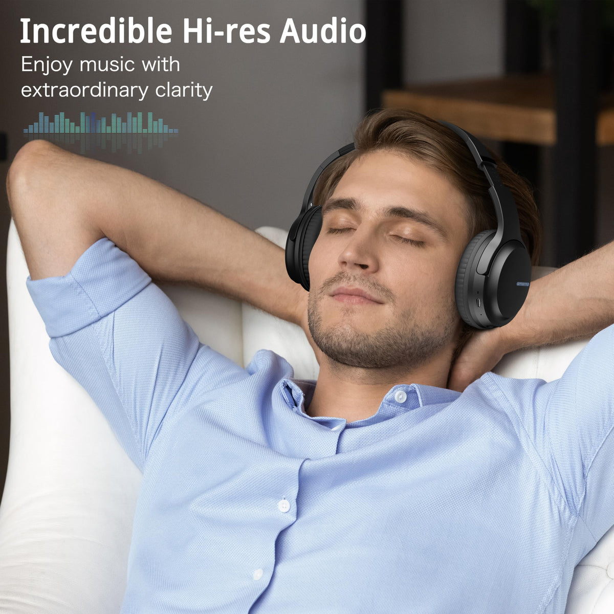 AMORNO wired 3.5mm connection view enabling non-Bluetooth playback