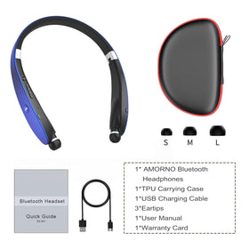AMORNO control buttons and label close-up offering easy on-device control