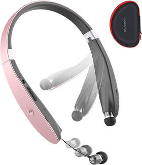 AMORNO neckband front view showing lightweight design and comfortable fit