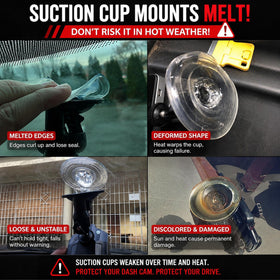 AMORTEK anti-suction cup replacement resists heat-related failures and detachment.