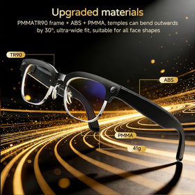 AMOVAN AI Smart Glasses hiking-vlog-use ideal for outdoor recording adventures.