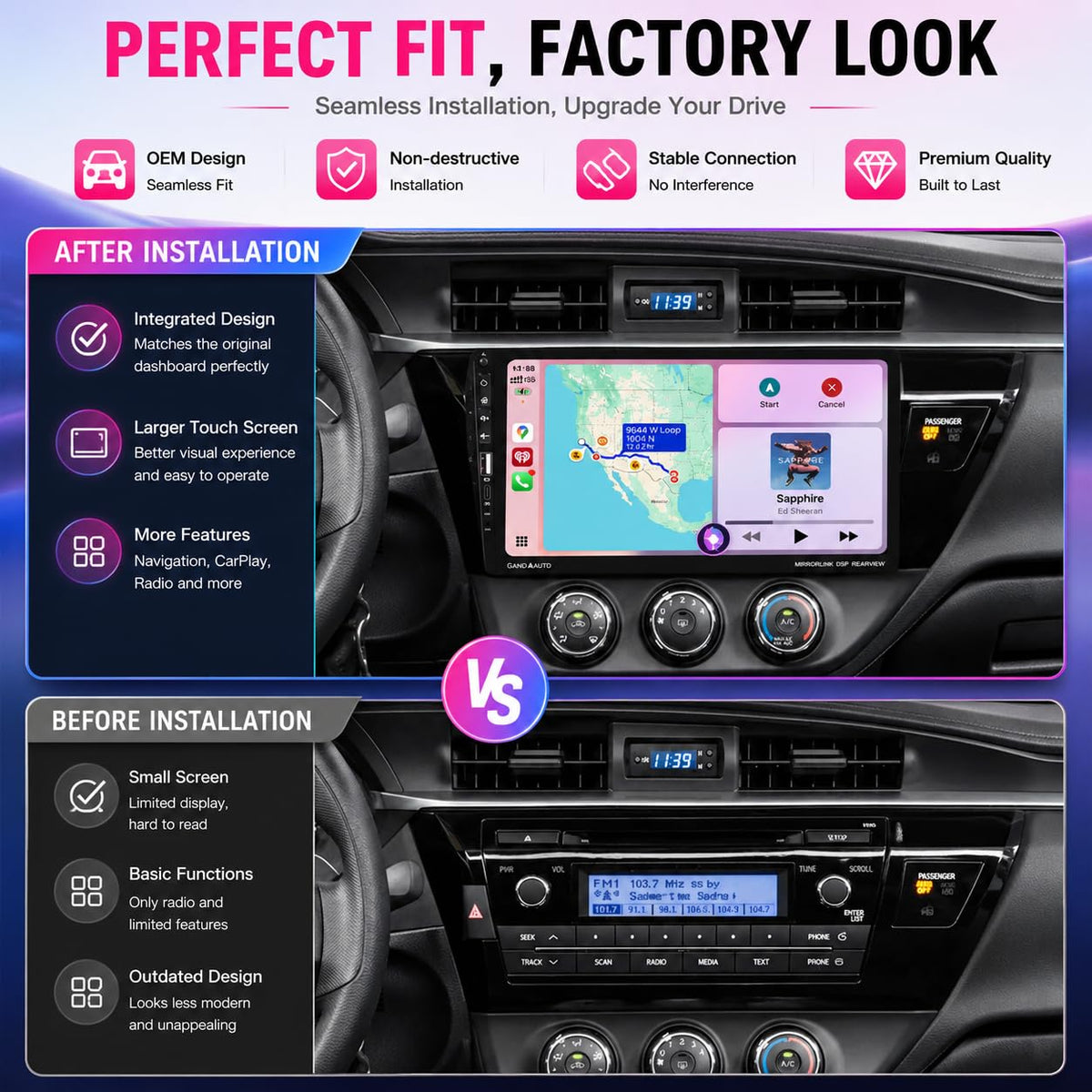 AmoyJebit HD night vision backup camera for confident parking assistance