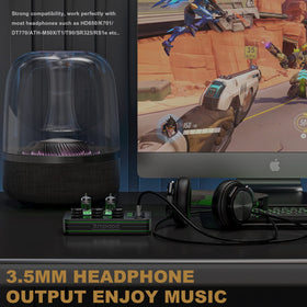 AMPAPA A1 MM phono input back panel with easy connectivity.