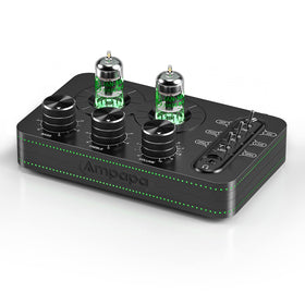 AMPAPA A1 vacuum tube preamp from top view shows compact design and warm tonal potential.