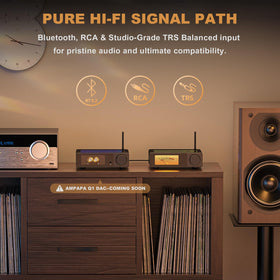 AMPAPA D1 PRE-OUT for connecting active subwoofers and expanding bass