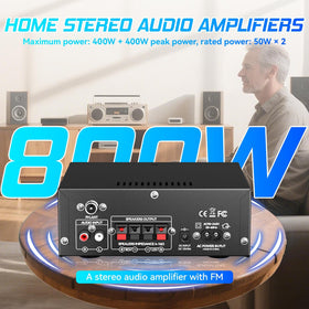 AMPHIFIAUDIO AK45 Pro dual microphone jacks ready for karaoke and announcements