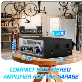 AMPHIFIAUDIO AK45 Pro remote plus front knobs for quick volume and playback control