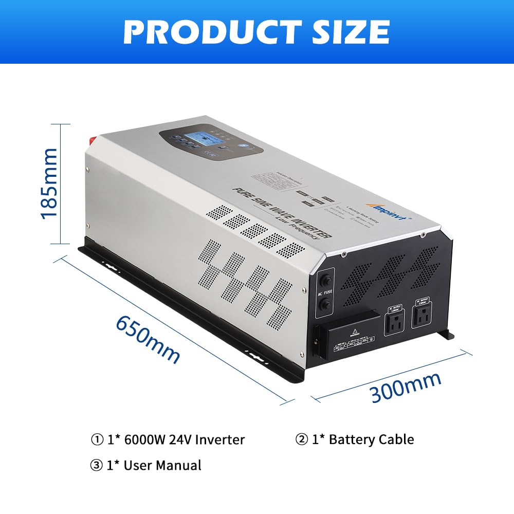 AMPINVT 6000W inverter compact design fits small spaces