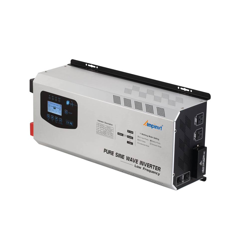 AMPINVT Pure Sine Wave Inverter front view for reliable home off-grid power