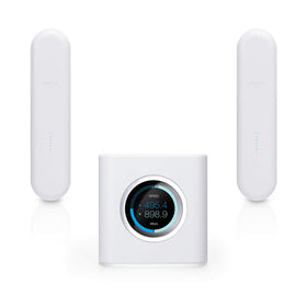 AmpliFi HD MeshPoint side view highlights compact design for discreet placement.