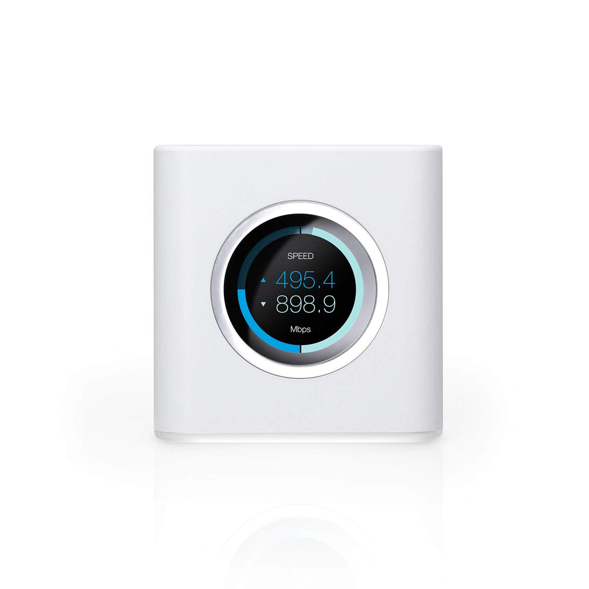 AmpliFi HD MeshPoint wall mount demonstrates flexible placement for optimal coverage.