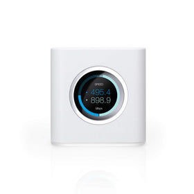 AmpliFi HD MeshPoint wall mount demonstrates flexible placement for optimal coverage.