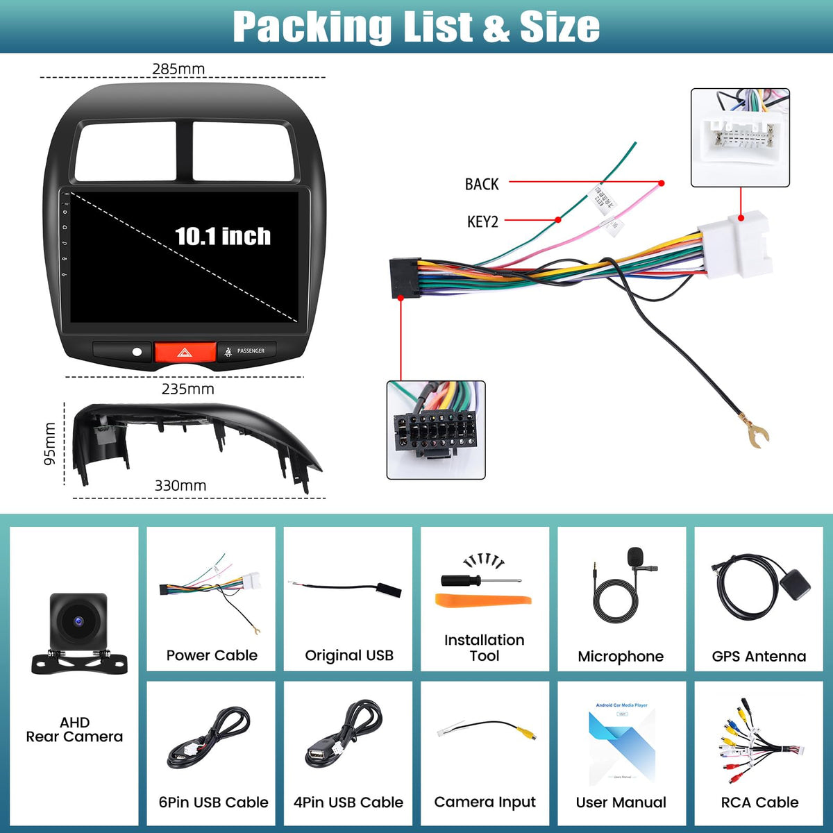 AMprime AHD rear view camera provides sharp night vision and wide view
