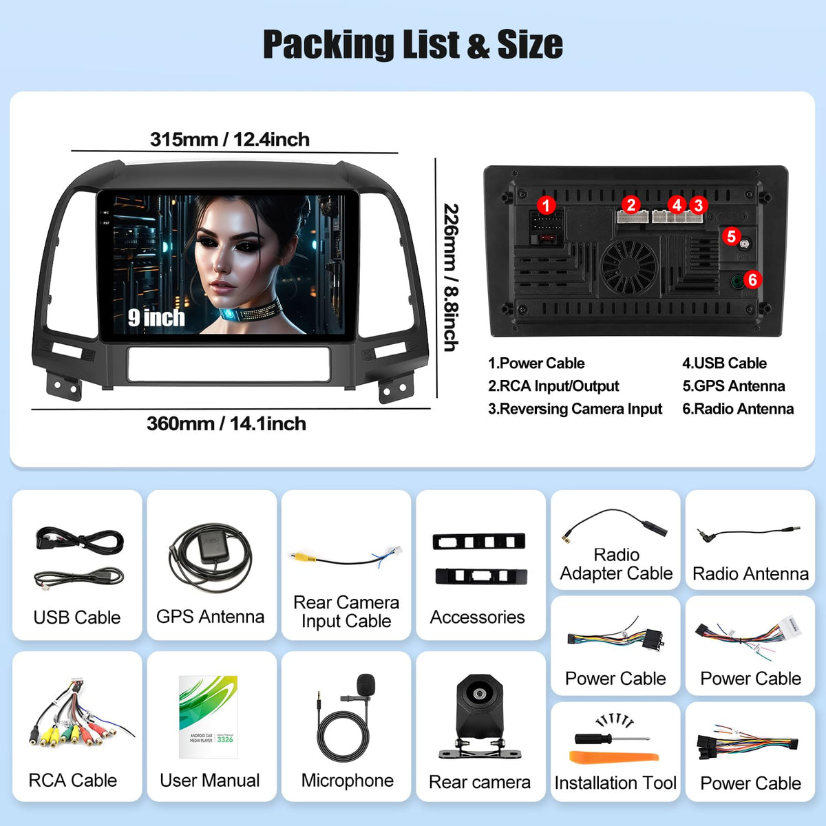 AMprime AHD rear view camera with wide 170-degree field of view