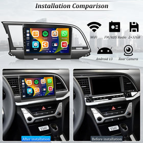AMprime CarPlay and Android Auto integration on Hyundai Elantra for hands-free use