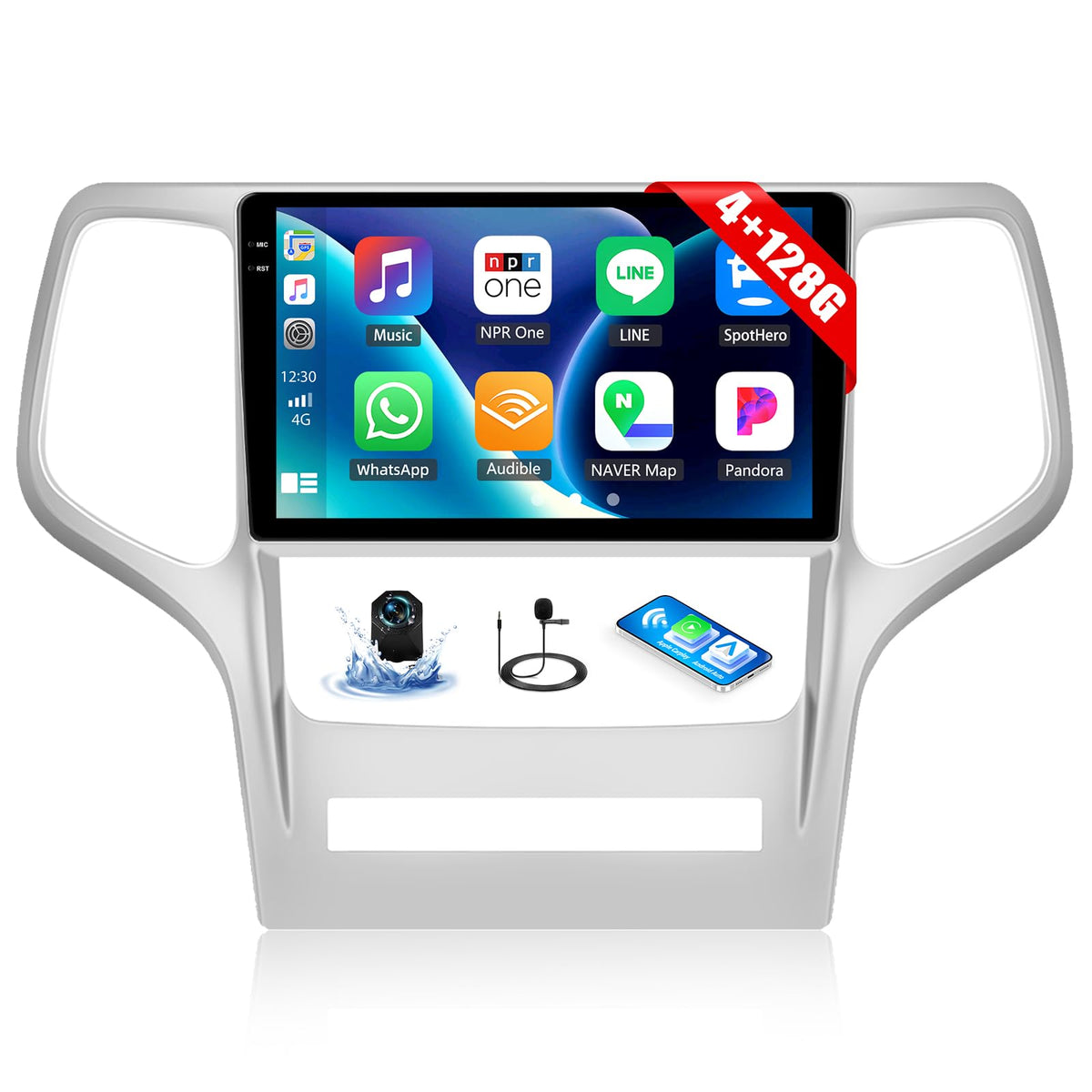 AMPrime 9-inch front view car stereo enhances in-car entertainment and navigation