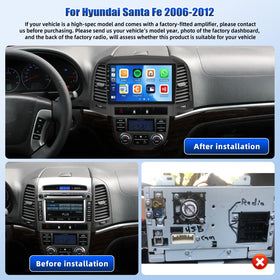 AMprime wireless CarPlay and Android Auto connection for Santa Fe