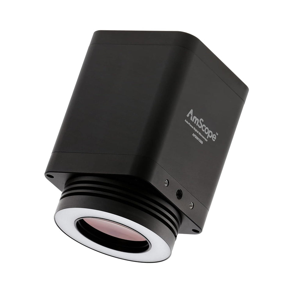 AmScope AF Series 1080p video inspection for crisp, precise lab viewing.