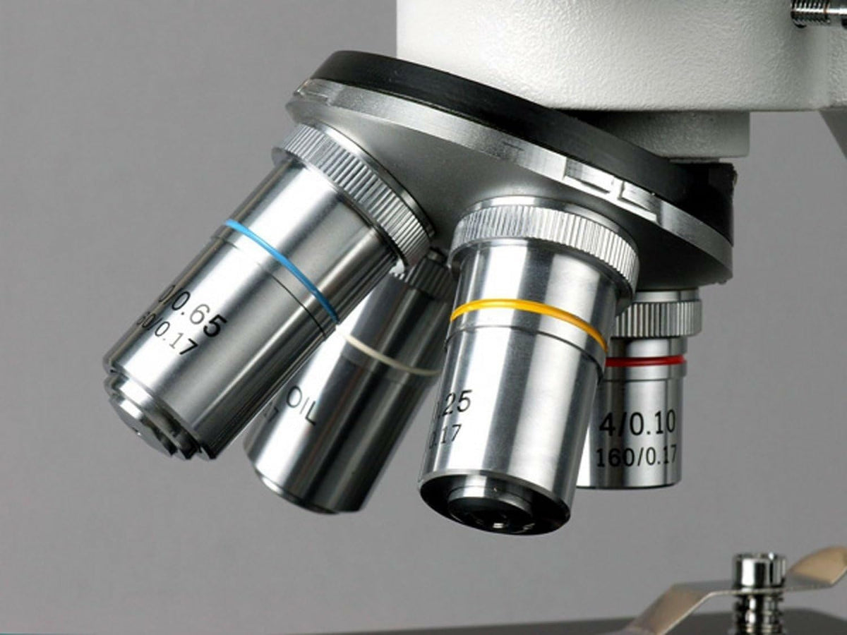 AmScope B100C eyepieces 10X and 25X for expanded magnification