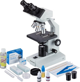 AmScope B100C front view microscope for classroom demonstrations