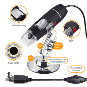 AmScope B120 binocular head with Siedentopf design for comfortable viewing.