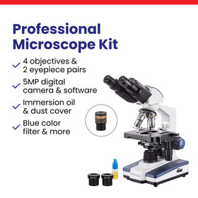 AmScope B120 ideal for classrooms and labs with versatile educational capabilities