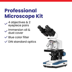AmScope B120C durable enamel-coated body resists stains and corrosion