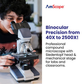 AmScope B120C eyepieces set with 10x and 25x for versatile observation