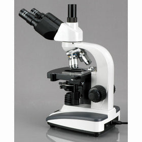 AmScope backward nosepiece offers extra space for comfortable operation.