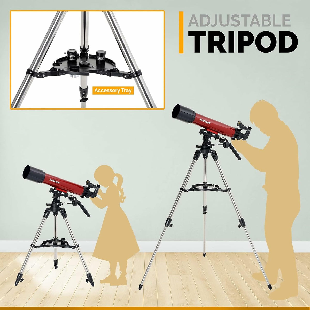 AmScope counterweight shaft for balance during setup