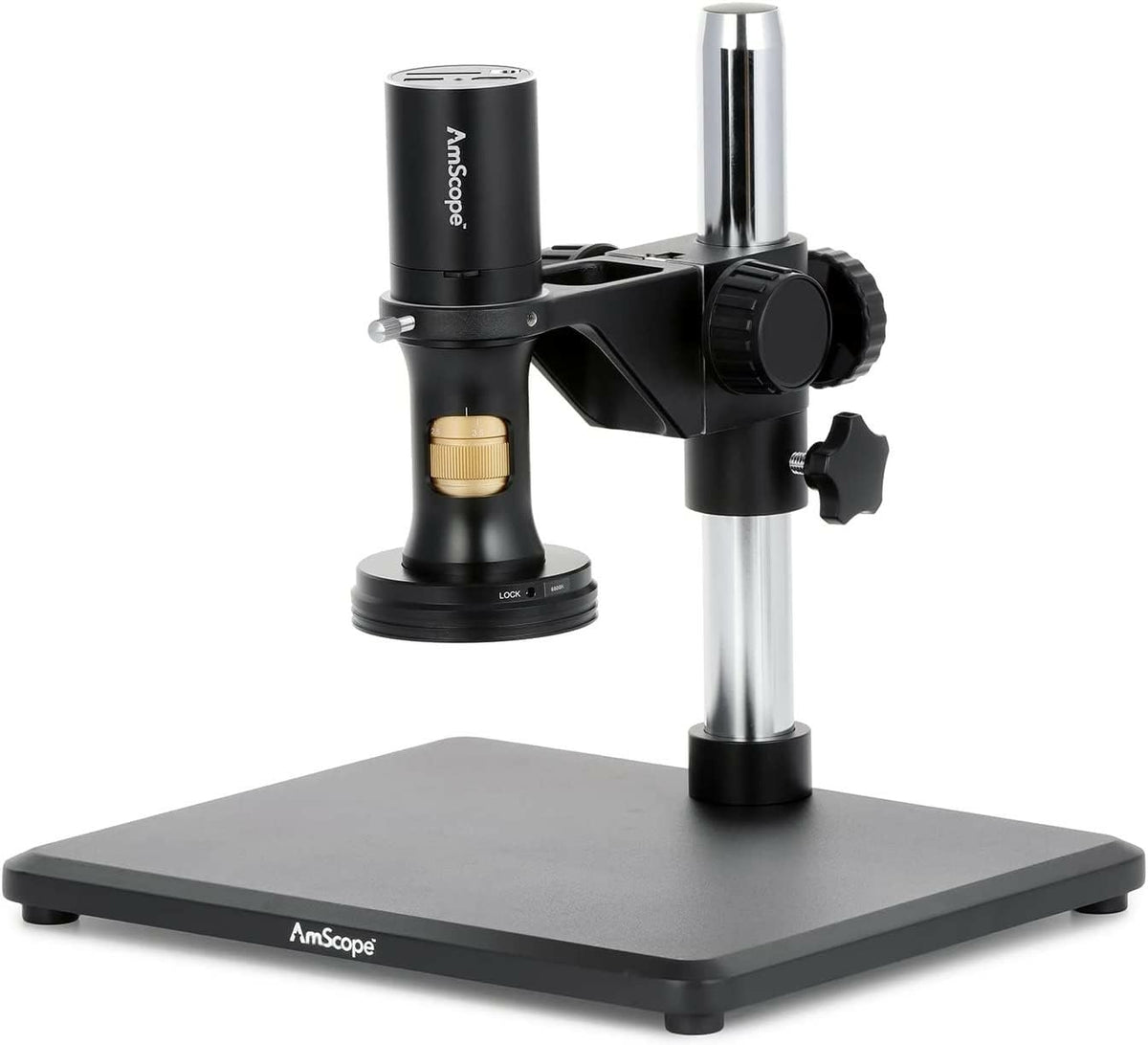 AmScope DM756H2D-TS 60-LED ring light providing even illumination