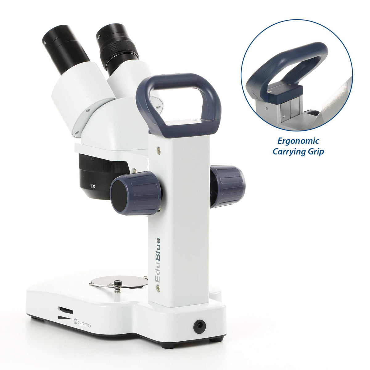 AmScope EduBlue cordless LED illumination with incident and transmitted lighting