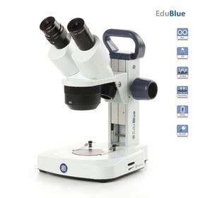AmScope EduBlue 10x/20x/40x magnification for detailed specimen inspection