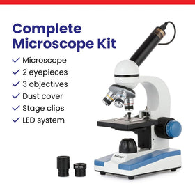 AmScope M150C beginner-friendly design for easy home science use.