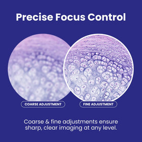AmScope M150C LED illumination via outlet or batteries for portability.