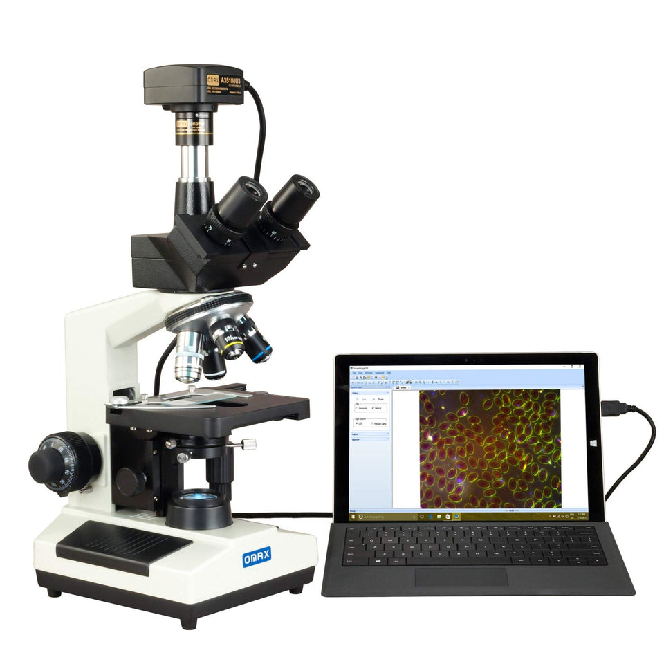 AmScope OMAX M837ZL-A191BOIL-C180U3 oil immersion objective for high-power viewing