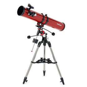 AmScope Reflector EQ telescope with 114mm aperture for bright lunar and planetary views