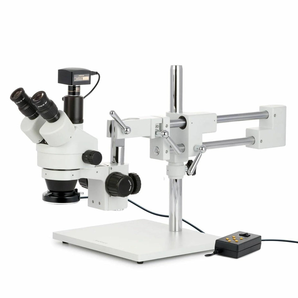 AmScope SM-4 trinocular zoom head for precise stereo viewing in labs