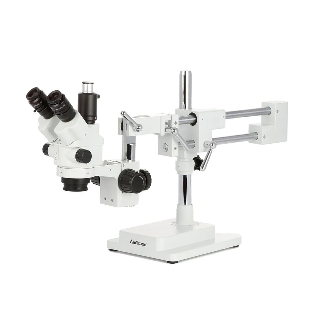 AmScope SM-4NTP trinocular view for hands-free capture and observation.