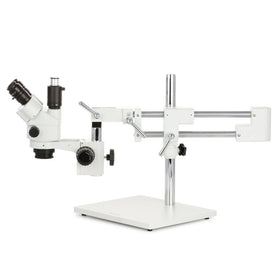 AmScope SM-4NTPX heavy steel base providing stable support during detailed work