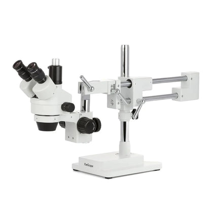 AmScope SM-4TPZ trinocular head enables simultaneous viewing for collaboration