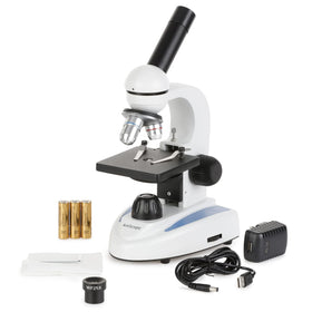 AmScope 25-piece prepared slides set ready for classroom exploration