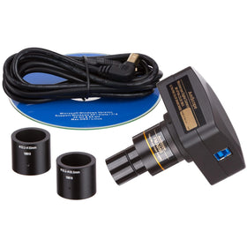 AmScope T250 Vital Stain Kit for living-cell slides enables staining experiments.