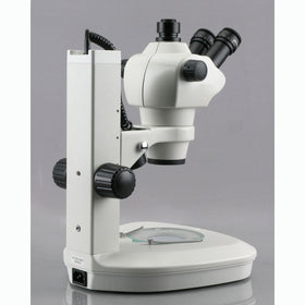 AmScope widefield optics deliver crisp stereo images for detailed inspection.