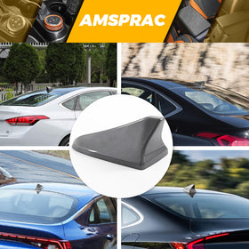 AMSPRAC shark fin antenna cover for Genesis Coupe front view—custom fit without GPS.