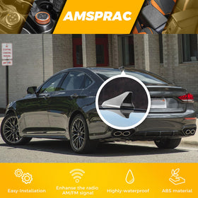 AMSPRAC shark fin antenna cover for Hyundai Elantra Sedan edge seal—anti-water performance.