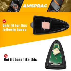 AMSPRAC Shark Fin Antenna Cover with waterproof edge seal protects the roof seam