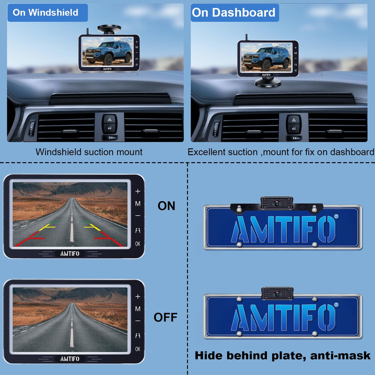 AMTIFO night-vision backup camera improves visibility in low light